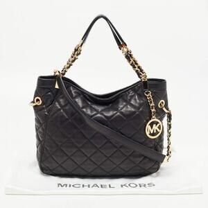 Michael Kors - Black Quilted Leather Shoulder Purse *NEW* Purse